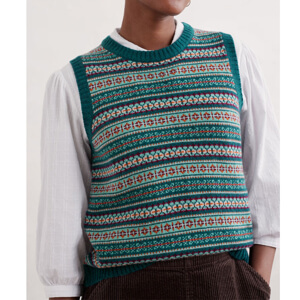 Seasalt Percella Cove Fair Isle Knitted Vest